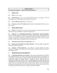 GROSS SAVING Economic Development Macroeconomic Performance