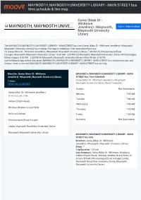 MAIN STREET Bus Time Schedule & Line Route