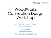 Mass Timber Connections