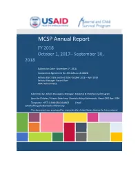 MCSP Annual Report