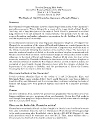 Session 6 (1 & 2 Chronicles)