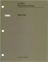 ULTRIX W Orksystem Software I