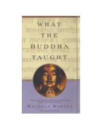 What the Buddha Taught (Revised Edition)