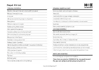 141211 Kit List Collated