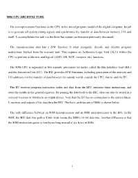 8086 CPU ARCHITECTURE the Microprocessors Functions As The