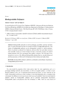 Biodegradable Polymers