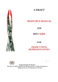 Draft Resource Manual on HIV/AIDS for Trade Union Representativespdf
