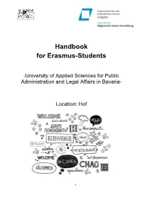 Handbook for Incoming Students