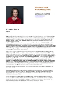 Michaela Kaune Sopran