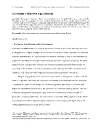 Rawlsian Reflective Equilibrium