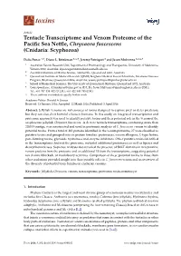 Tentacle Transcriptome and Venom Proteome of the Pacific