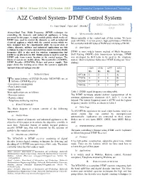 DTMF Control System