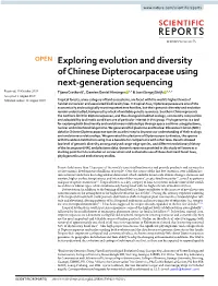 Exploring Evolution and Diversity of Chinese Dipterocarpaceae Using