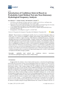 Introduction of Confidence Interval Based on Probability Limit Method