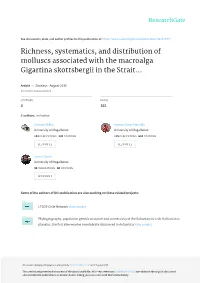 ﻿Richness, Systematics, and Distribution of Molluscs Associated