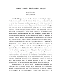 Scientific Philosophy and the Dynamics of Reason