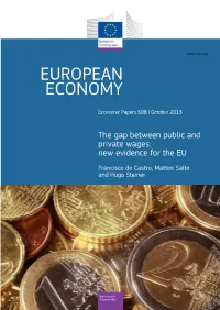 The Gap Between Public and Private Wages: New Evidence for the EU
