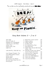 The Not-That-New-But-Significantly-Revised-And-Improved Third Edition! Song Book Volume 3 – J to O