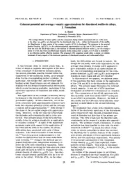 Coherent-Potential and Average T-Matrix Approximations for Disordered Muffin-Tin Alloys