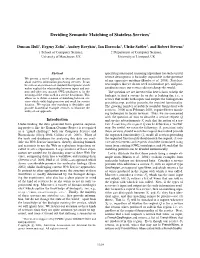 Deciding Semantic Matching of Stateless Services∗