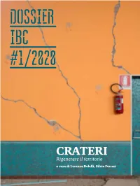 Dossier IBC 1/2020 Crateri. Rigenerare Il Territorio. a Cura Di