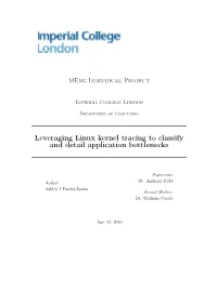 Leveraging Linux Kernel Tracing to Classify and Detail Application Bottlenecks