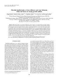 Microbial Desulfurization of Three Different Coals from Indonesia, China and Korea in Varying Growth Medium