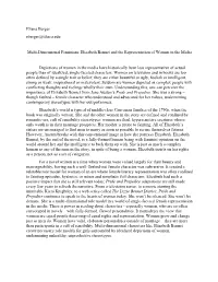 Multi-Dimensional Feminism: Elizabeth Bennet and the Representation of Women in the Media