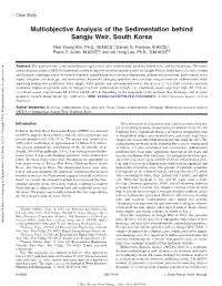 Multiobjective Analysis of the Sedimentation Behind Sangju Weir, South Korea