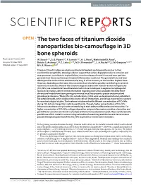 The Two Faces of Titanium Dioxide Nanoparticles Bio-Camouflage in 3D