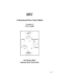 A Structured Flow Chart Editor