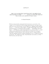 Abstract Circular Polarization Spectroscopy