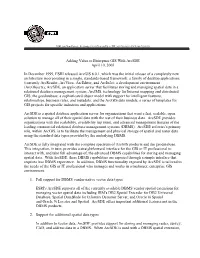 Adding Value to Enterprise GIS with Arcsde April 10, 2003