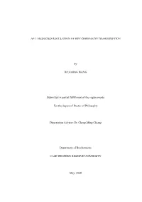 AP-1-MEDIATED REGULATION of HPV CHROMATIN TRANSCRIPTION by WEI-MING WANG Submitted in Partial Fulfillment of the Requirements Fo