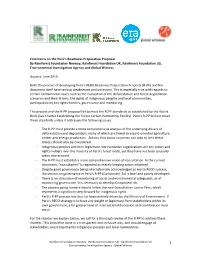 Comments on the Perú's Readiness Preparation Proposal by Rainforest