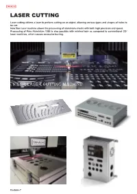 Laser ・ Cnc Punch Press