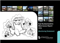 Monitoring Statement East Dunbartonshire Main Issues Report