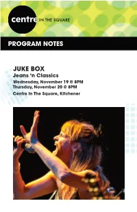 Program Notes Juke