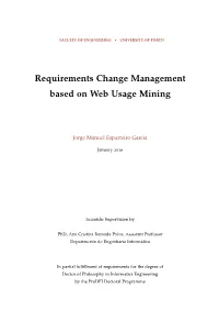 Requirements Change Management Based on Web Usage Mining
