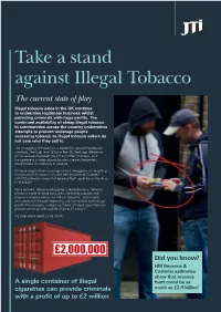 Take a Stand Against Illegal Tobacco