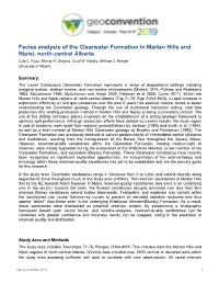 Facies Analysis of the Clearwater Formation in Marten Hills and Nipisi, North-Central Alberta Cole L