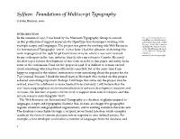 Sylfaen : Foundations of Multiscript Typography