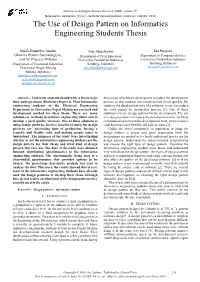 The Use of Design Pattern on Informatics Engineering Students Thesis