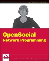 Wrox.Opensocial.Network.Programming.Apr.2009.Pdf