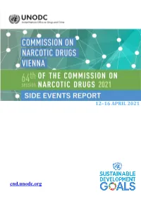 Cnd.Unodc.Org 12–16 APRIL 2021