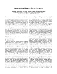 Assortativity of Links in Directed Networks