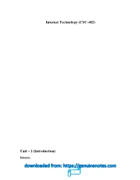 Internet-Technology-Complete-Note