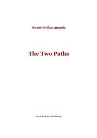 Kripalvananda Two Path