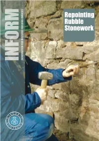 Repointing Rubble Stonework
