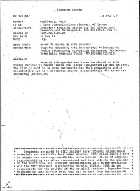 A Data Communications Glossary of Terms